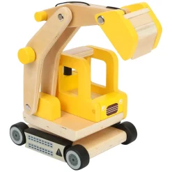 Small Foot - Houten Graafmachine Geel