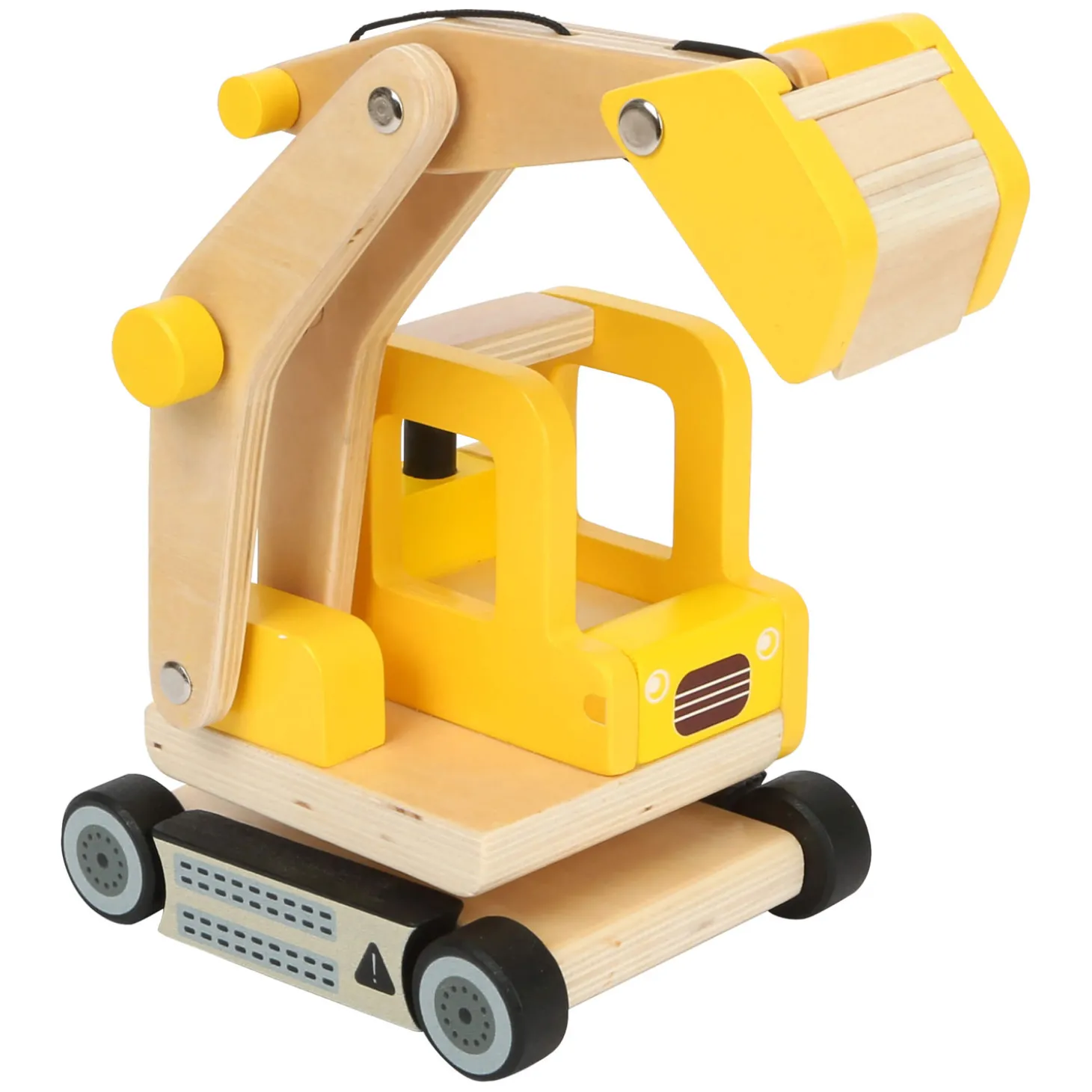 Small Foot - Houten Graafmachine Geel