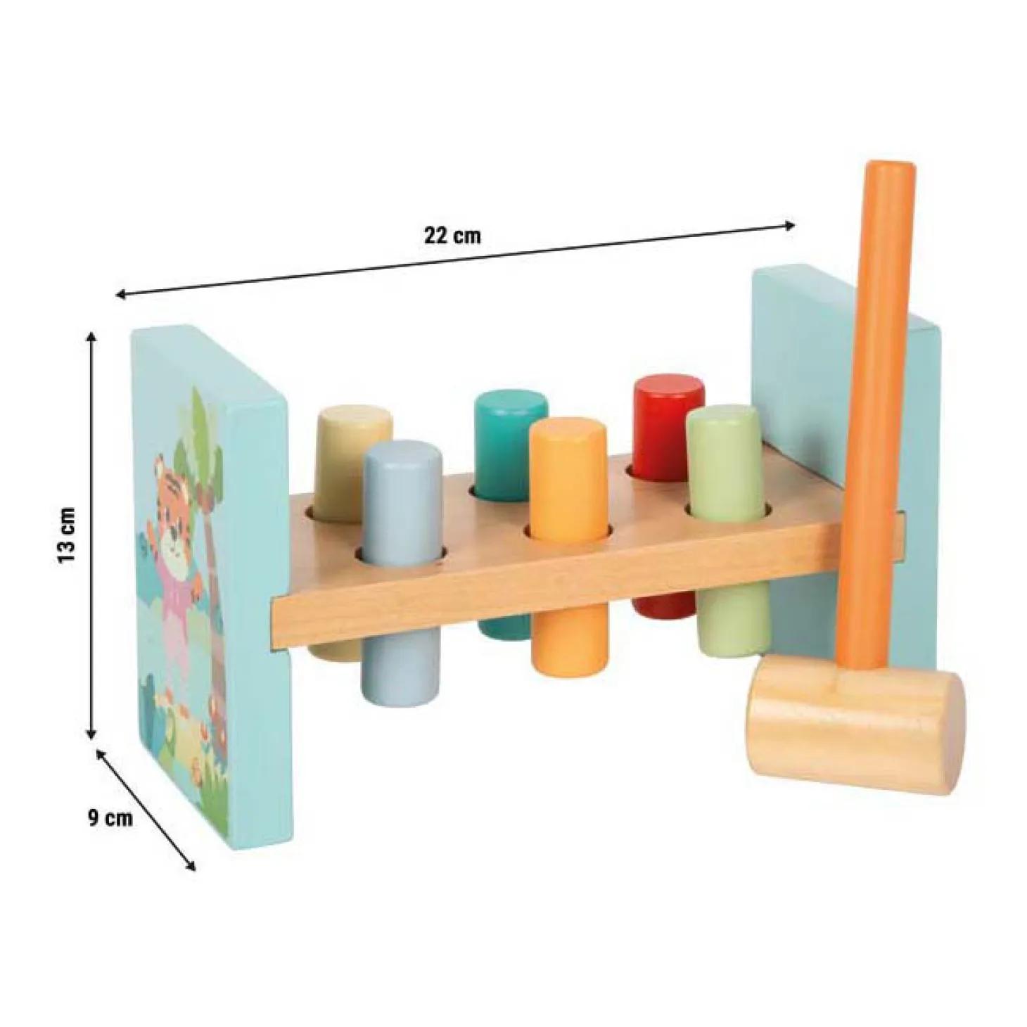 Small Foot - Houten Hamerbank Jungle Friends FSC