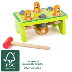 Small Foot  -  Houten Hamerbank Mollen