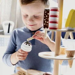 Small Foot  -  Houten Ijsjes met Houder, 15dlg.