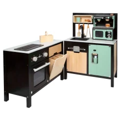 Small Foot - Houten Industriele Keuken met Keukeneiland, 18dlg.