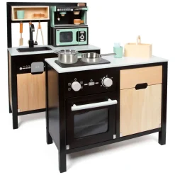 Small Foot - Houten Industriele Keuken met Keukeneiland, 18dlg.