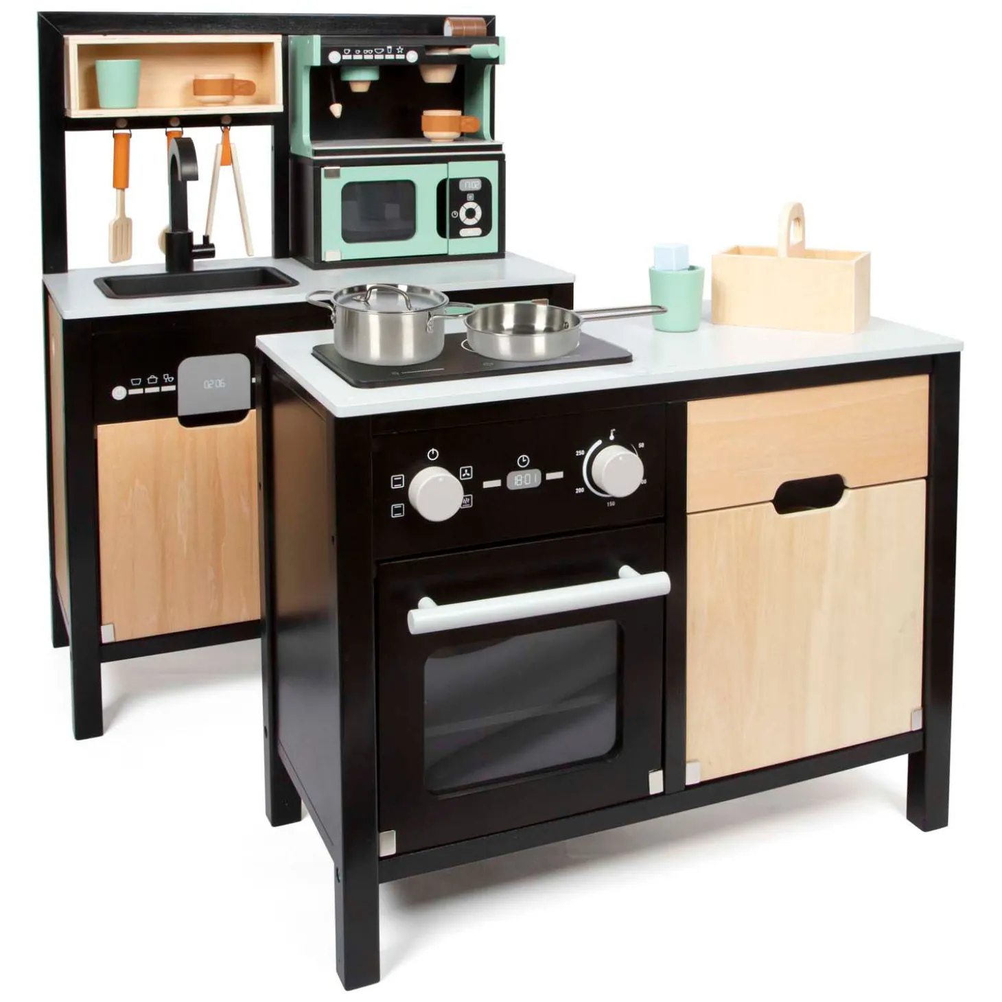 Small Foot - Houten Industriele Keuken met Keukeneiland, 18dlg.