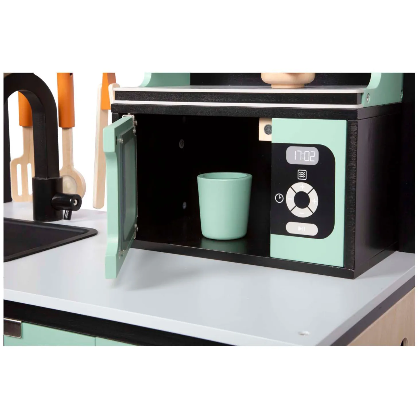 Small Foot - Houten Industriele Keuken met Keukeneiland, 18dlg.