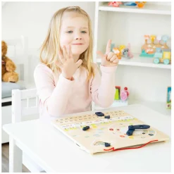 Small Foot - Houten Kalenderklok Seizoenen (Duitstalig)