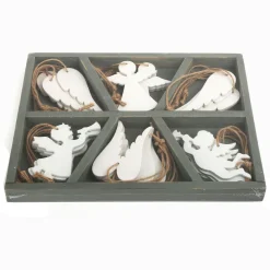 Small Foot - Houten Kersthangers Engel, 18st.