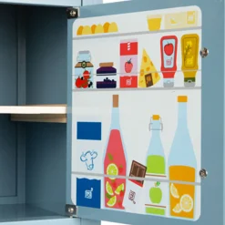 Small Foot - Houten Kinderkeuken Blauw, 7dlg.
