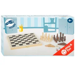 Small Foot - Houten Klassieke Spellen 3in1 in Kist