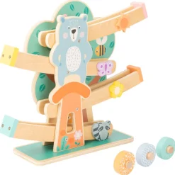 Small Foot - Houten Knikkerbaan Dieren Pastel