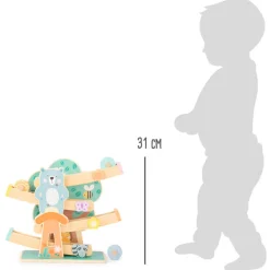 Small Foot - Houten Knikkerbaan Dieren Pastel