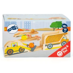 Small Foot - Houten Knikkerbaan Junior Bouwplaats, 10dlg.