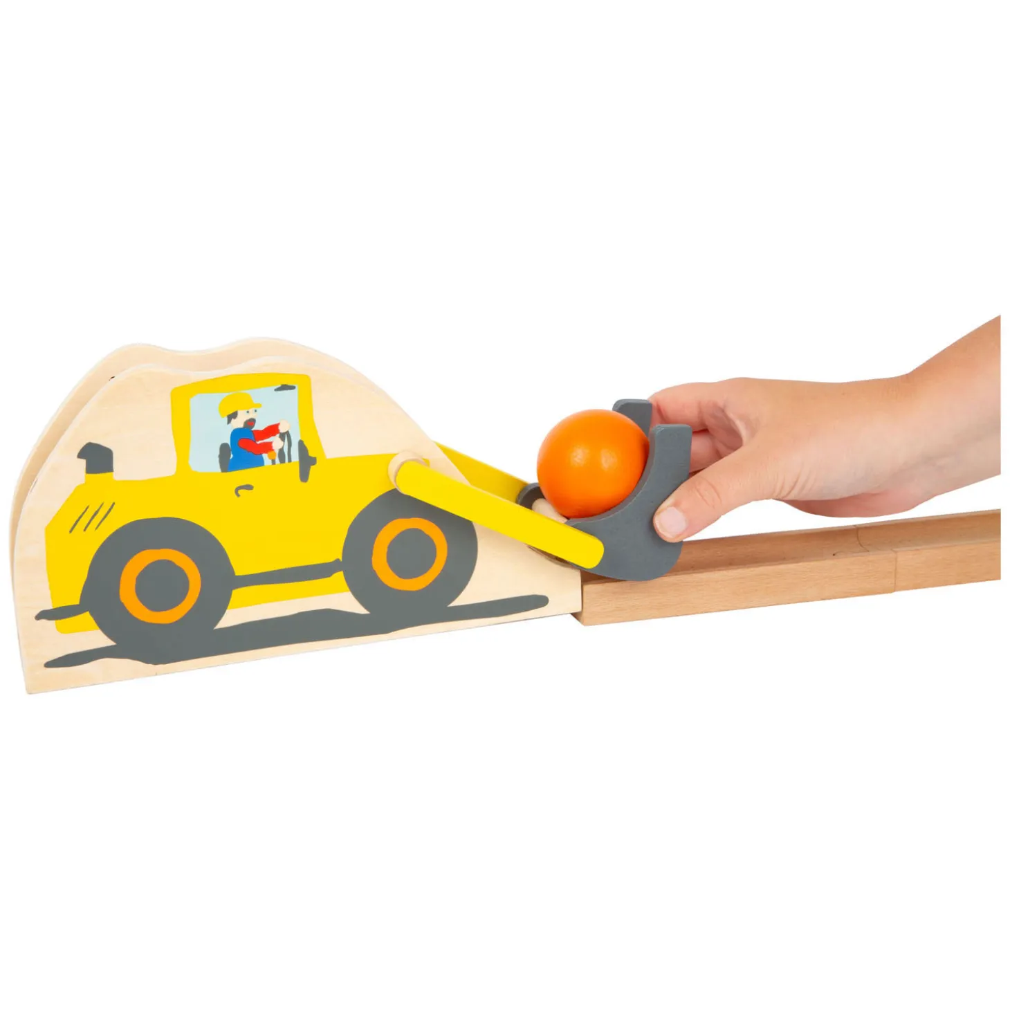 Small Foot - Houten Knikkerbaan Junior Bouwplaats, 10dlg.