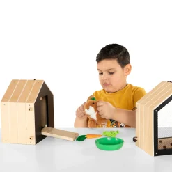 Small Foot - Houten Konijnenhok met Konijn Pluche, 15dlg.
