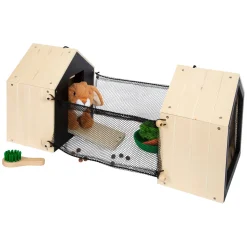 Small Foot - Houten Konijnenhok met Konijn Pluche, 15dlg.