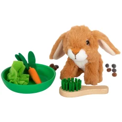 Small Foot - Houten Konijnenhok met Konijn Pluche, 15dlg.