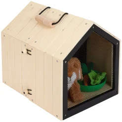 Small Foot - Houten Konijnenhok met Konijn Pluche, 15dlg.