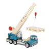 Small Foot -  Houten Kraanwagen Blauw met Pallet