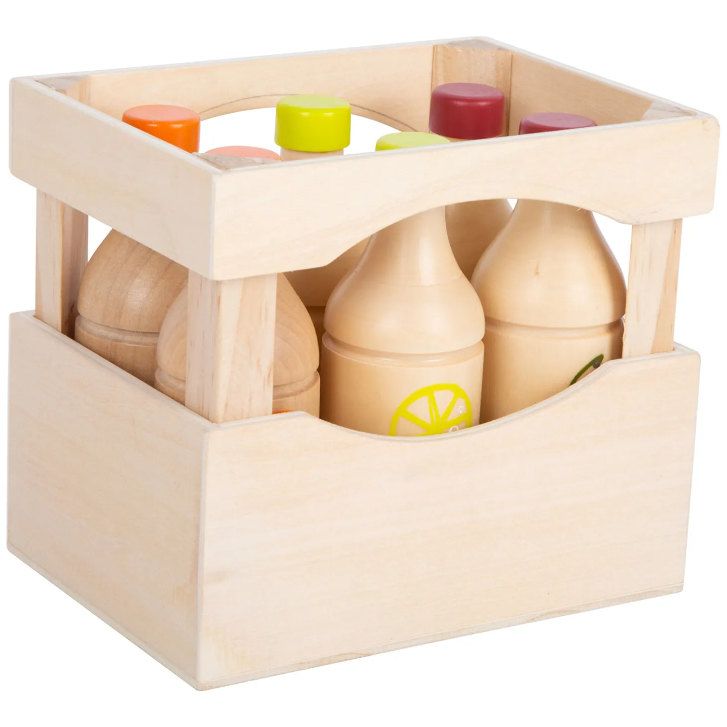 Small Foot - Houten Krat met Flessen, 7dlg.