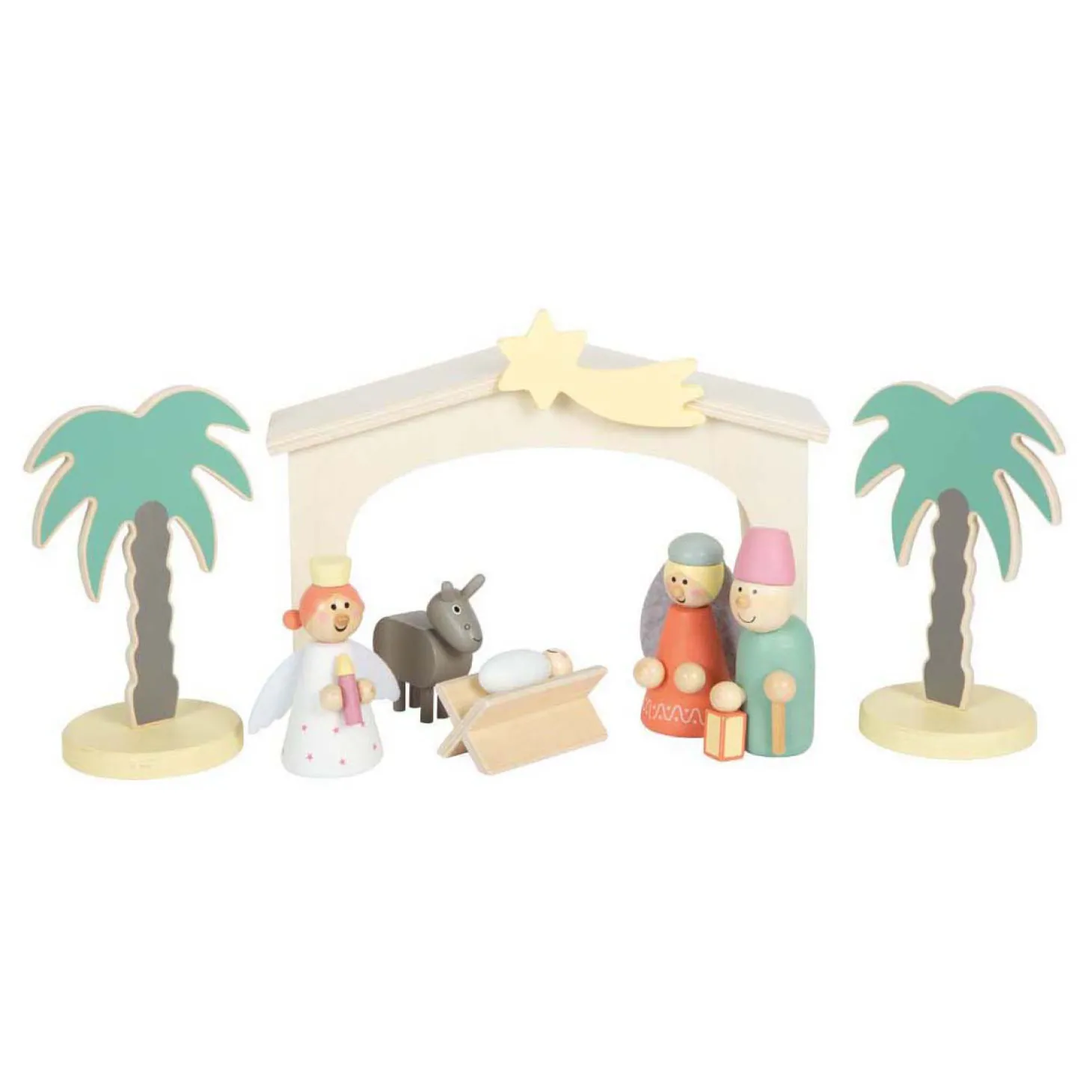 Small Foot - Houten Kribbe Kerstverhaal Speelset