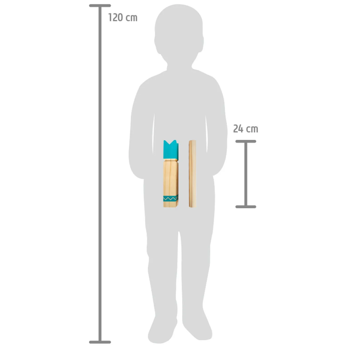 Small Foot - Houten Kub Compact Werpspel, 21dlg.