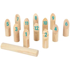 Small Foot - Houten Kubb met Nummers Werpspel in Tas, 13dlg.