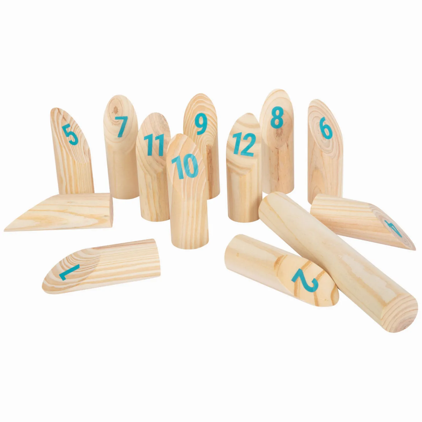 Small Foot - Houten Kubb met Nummers Werpspel in Tas, 13dlg.