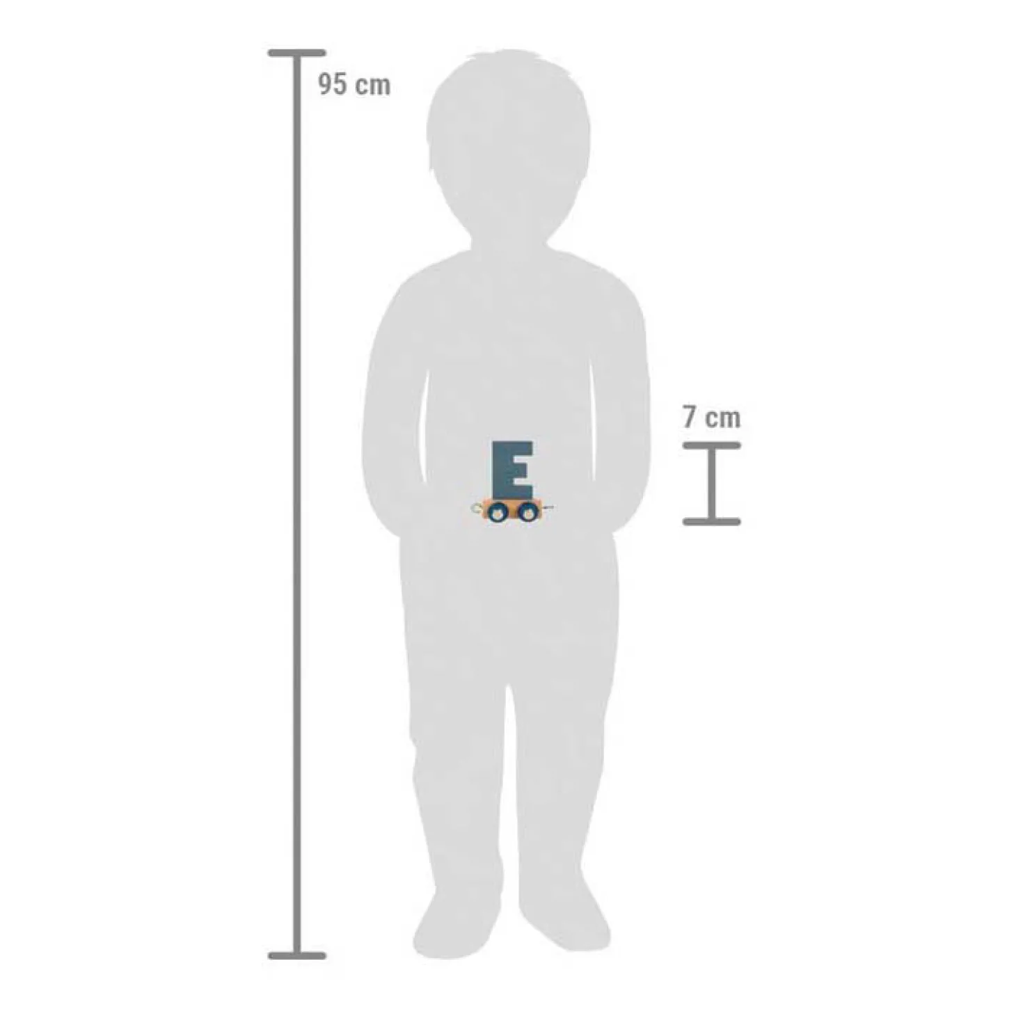 Small Foot - Houten Lettertrein Polar - E