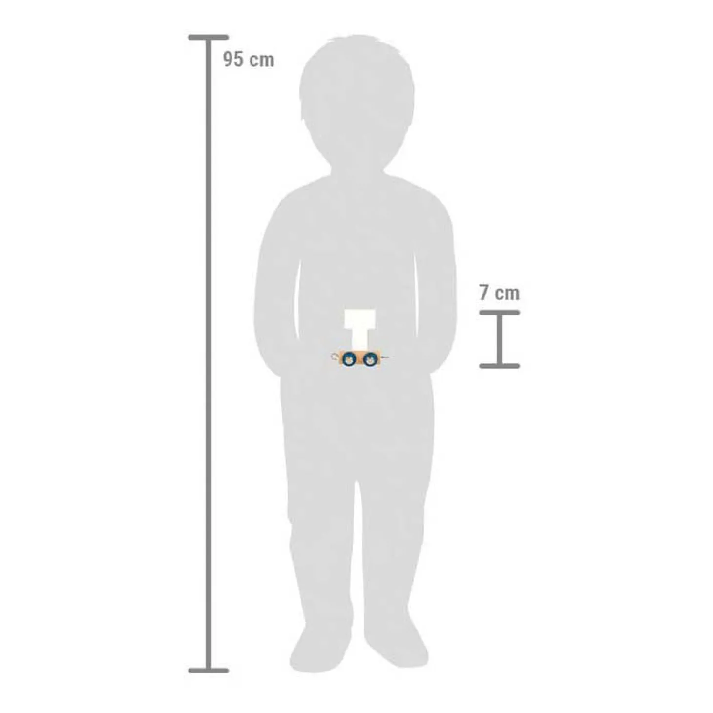 Small Foot - Houten Lettertrein Polar - T