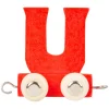 Small Foot - Houten Lettertrein Rood - U - 12 stuks