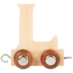 Small Foot - Houten Lettertrein - L - 12 stuks