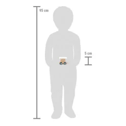 Small Foot - Houten Lettertrein Polar - Wagon Wit - 12 stuks