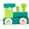 Small Foot - Houten Lettertrein Locomotief Groen - 12 stuks