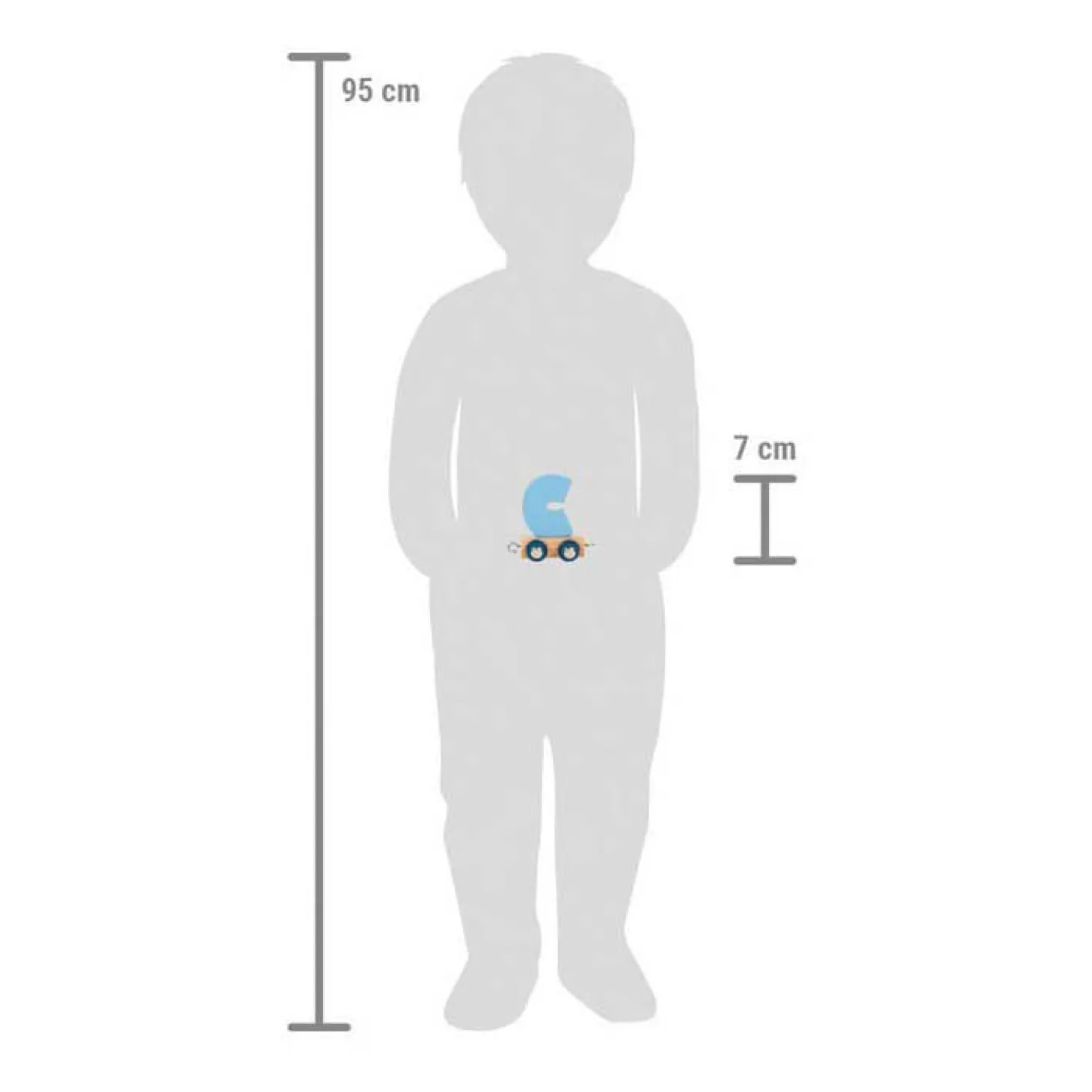 Small Foot - Houten Lettertrein Polar - C