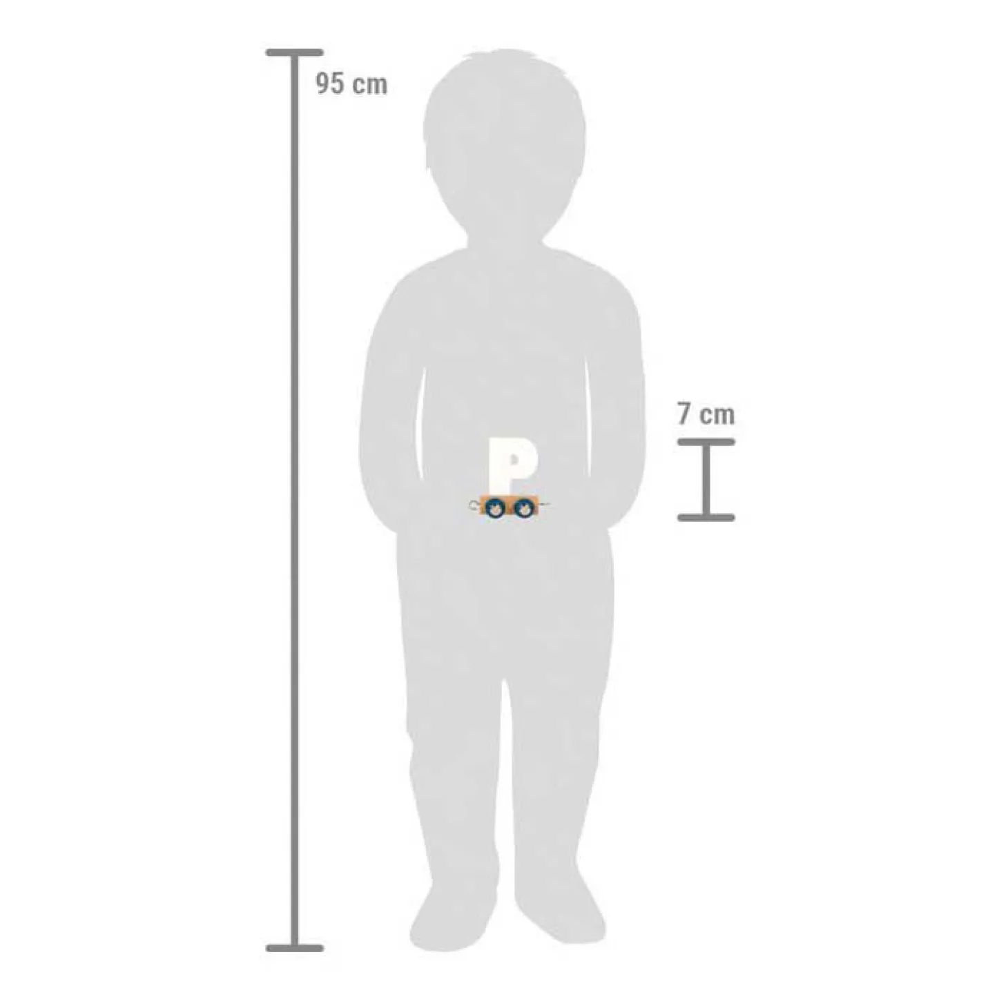 Small Foot - Houten Lettertrein Polar - P