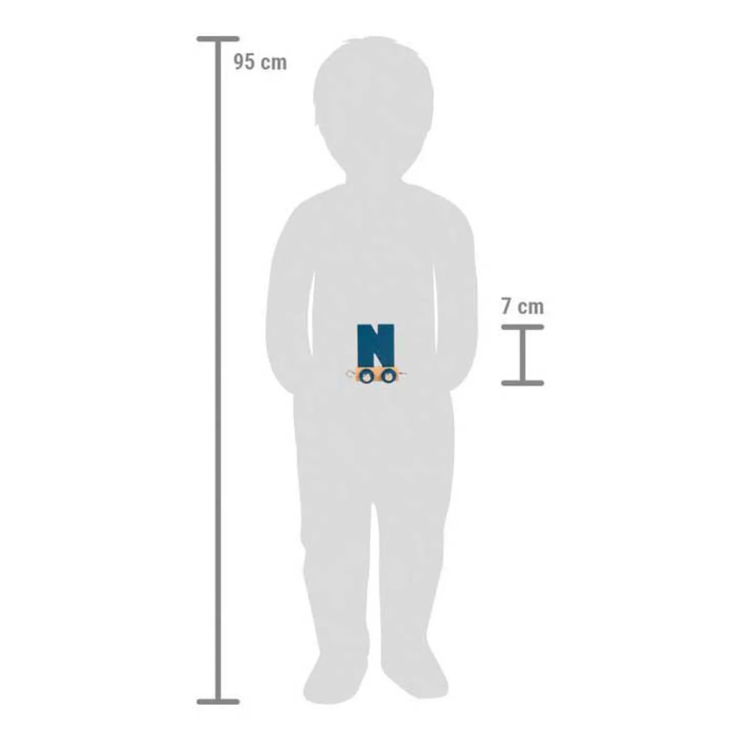 Small Foot - Houten Lettertrein Polar - N