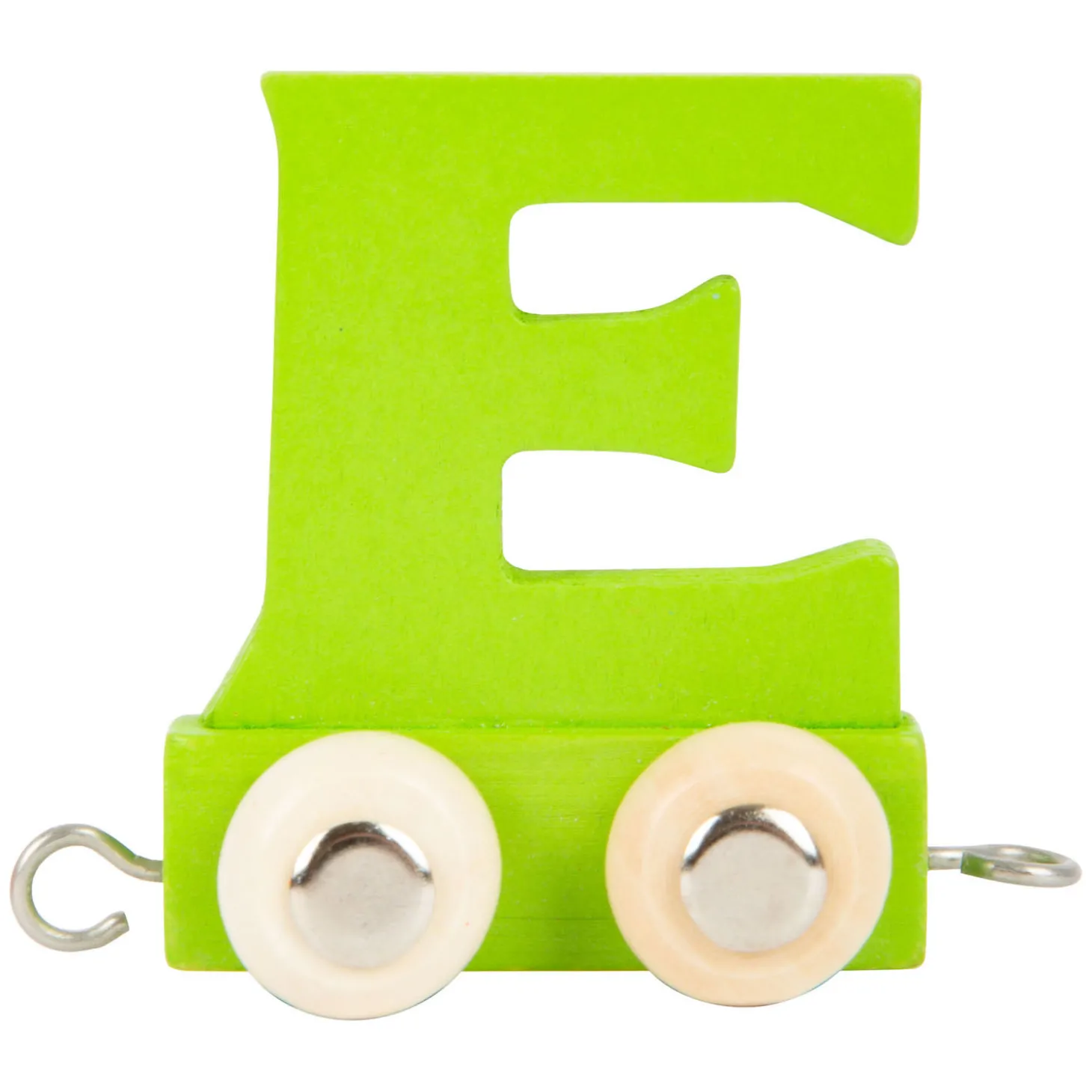 Small Foot - Houten Lettertrein Groen - E - 12 stuks