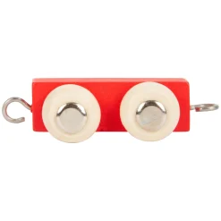 Small Foot - Houten Lettertrein Trailer Rood - 12 stuks