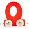 Small Foot - Houten Lettertrein Rood - O - 12 stuks