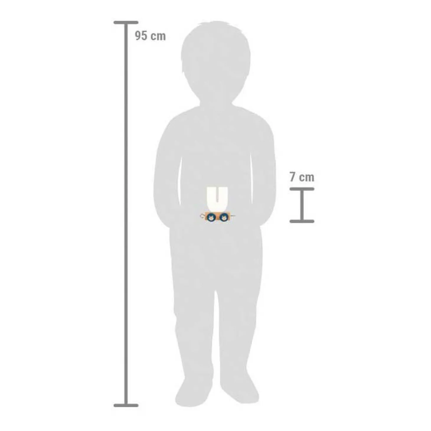 Small Foot - Houten Lettertrein Polar - U