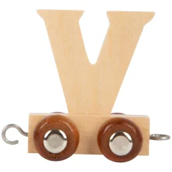Small Foot - Houten Lettertrein - V - 12 stuks