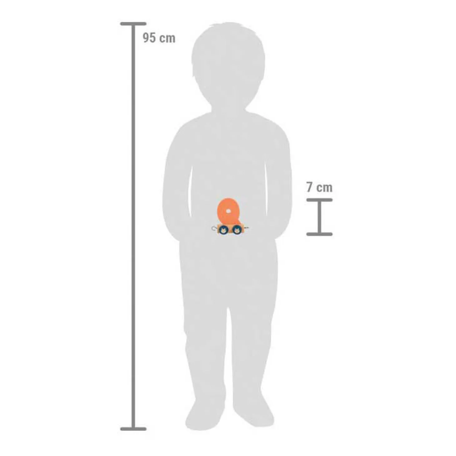 Small Foot - Houten Lettertrein Polar - Q