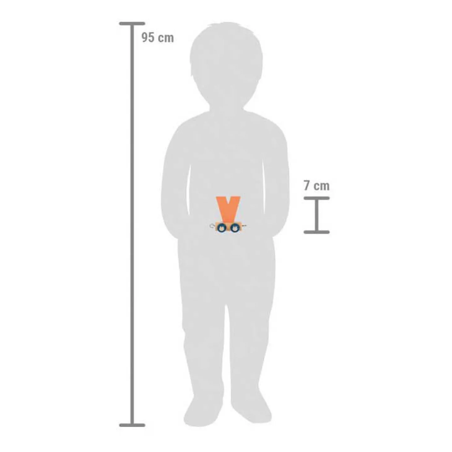 Small Foot - Houten Lettertrein Polar - V