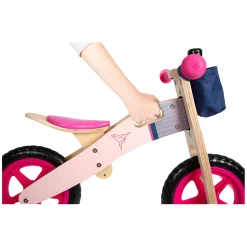 Small Foot - Houten Loopfiets Kolibrie Roze