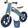 Small Foot - Houten Loopfiets Vliegtuig Blauw