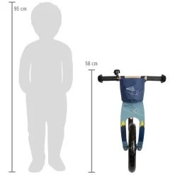 Small Foot - Houten Loopfiets Vliegtuig Blauw