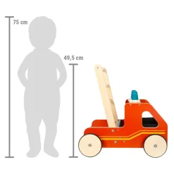 Small Foot - Houten Loopwagen Brandweer