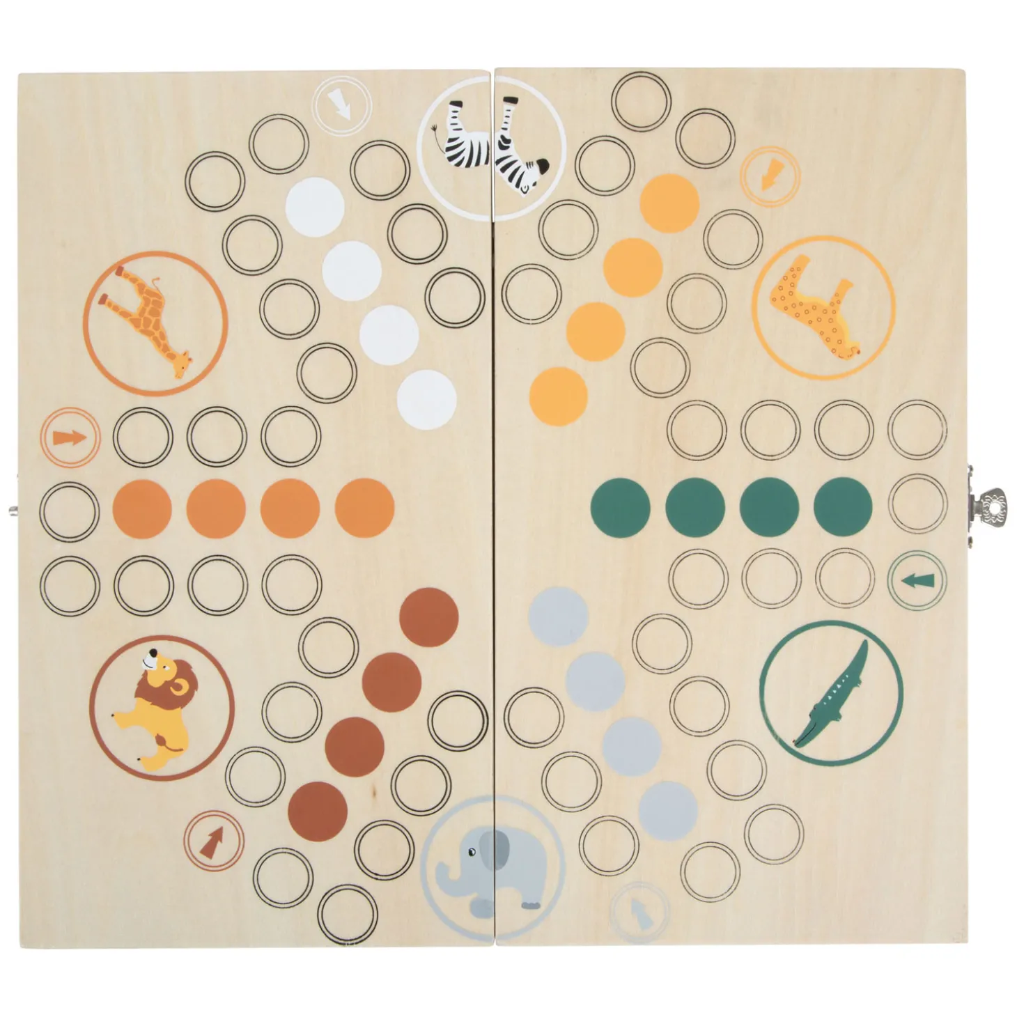 Small Foot - Houten Ludospel Safari - 6 Spelers