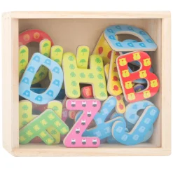Small Foot - Houten Magnetische Letters Kleur, 37dlg.