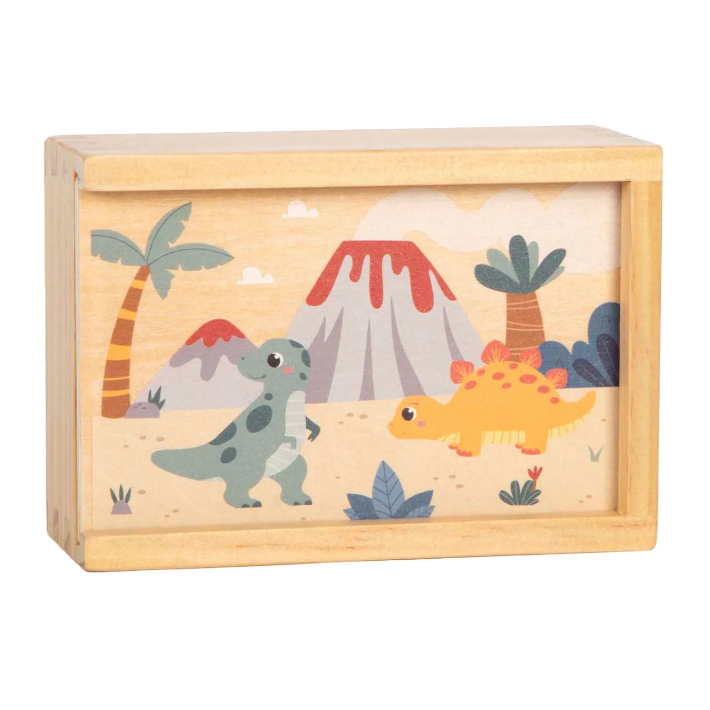 Small Foot - Houten Memospel Dino in Opbergdoos